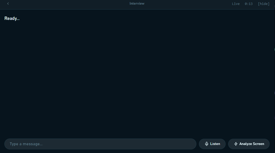 Live Interview Overlay